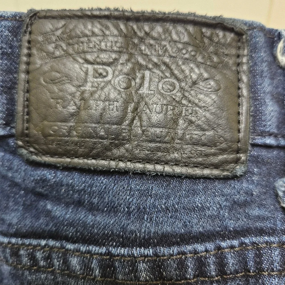 Polo Ralph Lauren Men's Relaxed Fit Denim Jeans Sz 44x30 Dark Wash‎ Cotton Blend